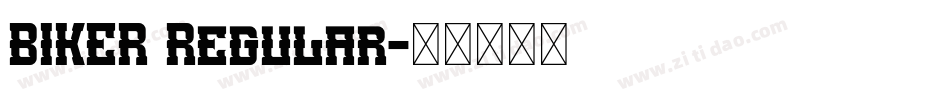 BIKER Regular字体转换